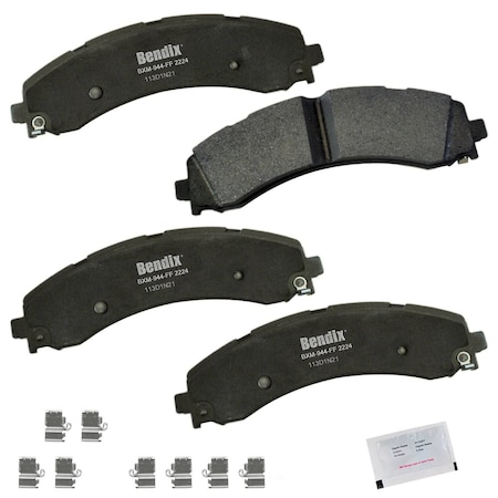 Bendix Semi-Metallic Bpr Disc Brake Pad, Bendix Cfm2224 Premium Copper Free CFM2224
